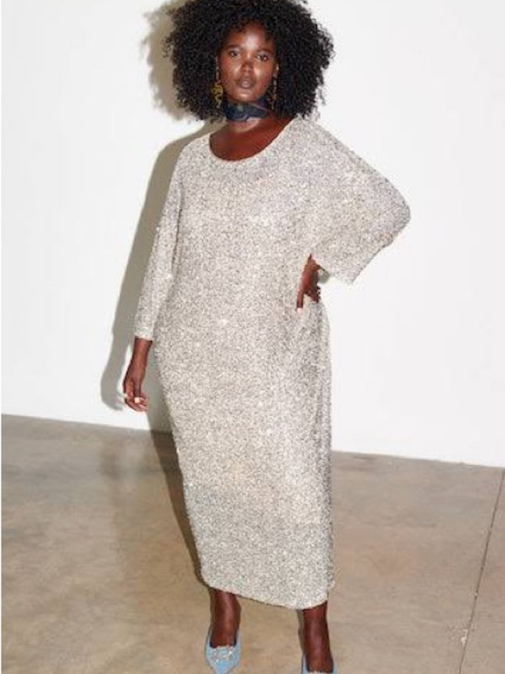 Never Fully Dressed Sequin Jem Dress in Champagne - Picture 10 of 12